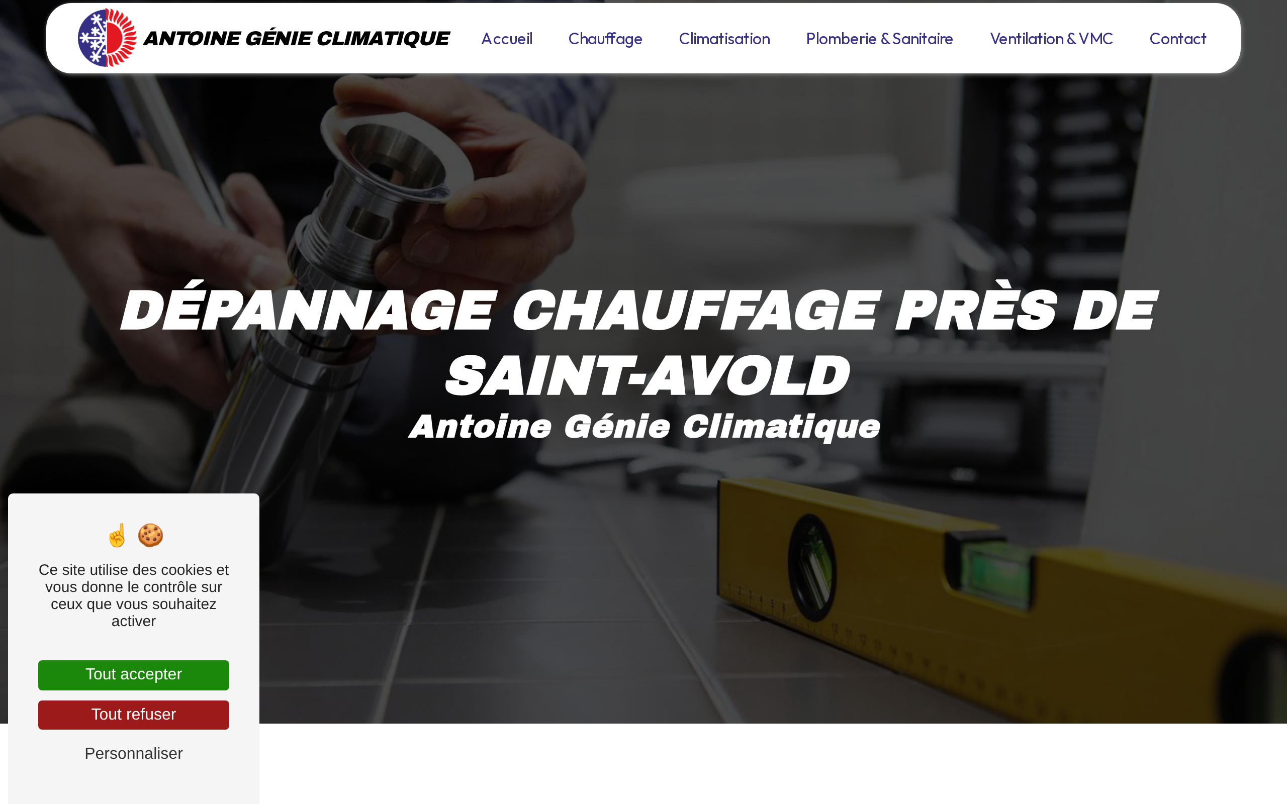Aperçu du site Antoine Génie Climatique