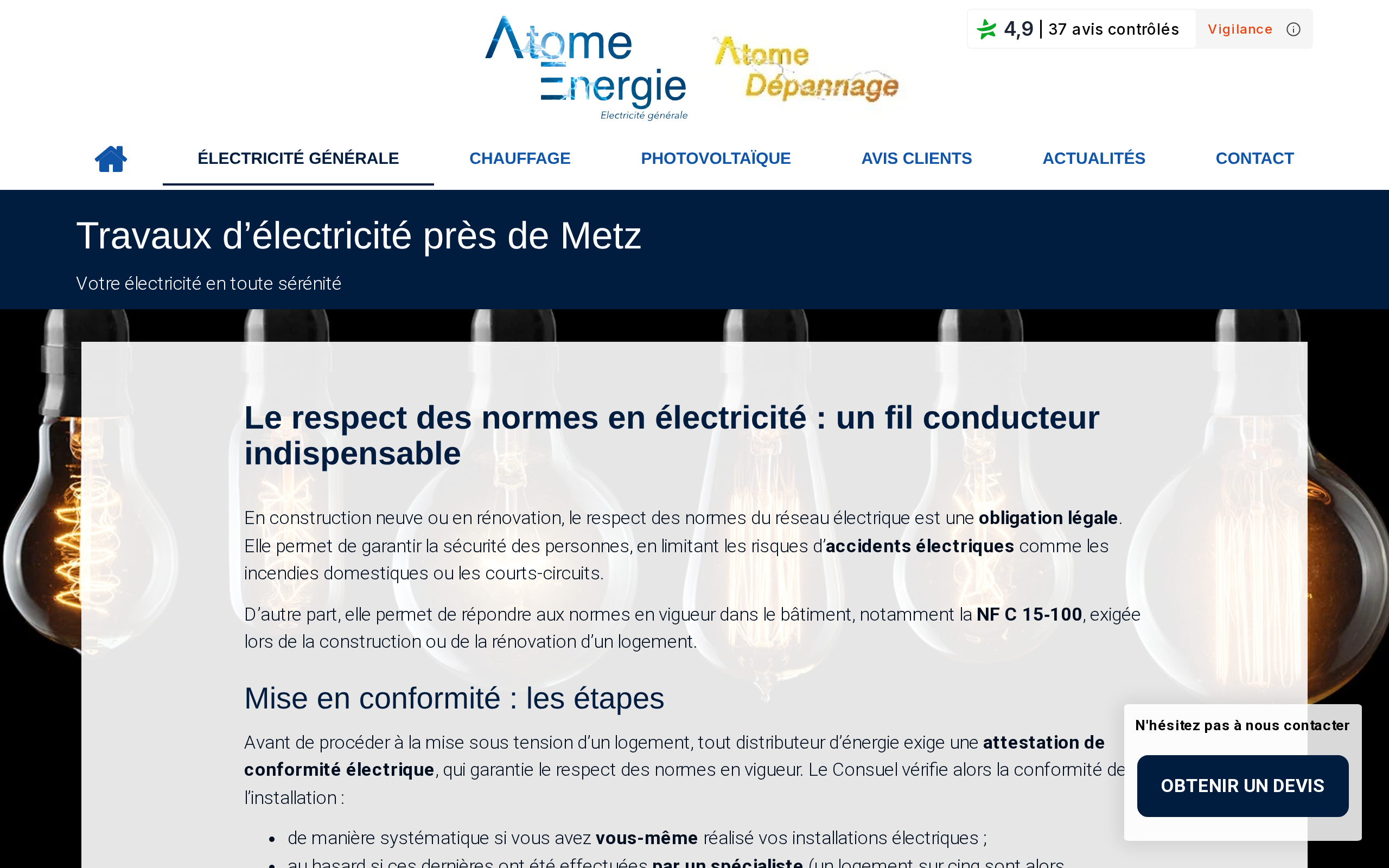 Aperçu du site Atome Energie57