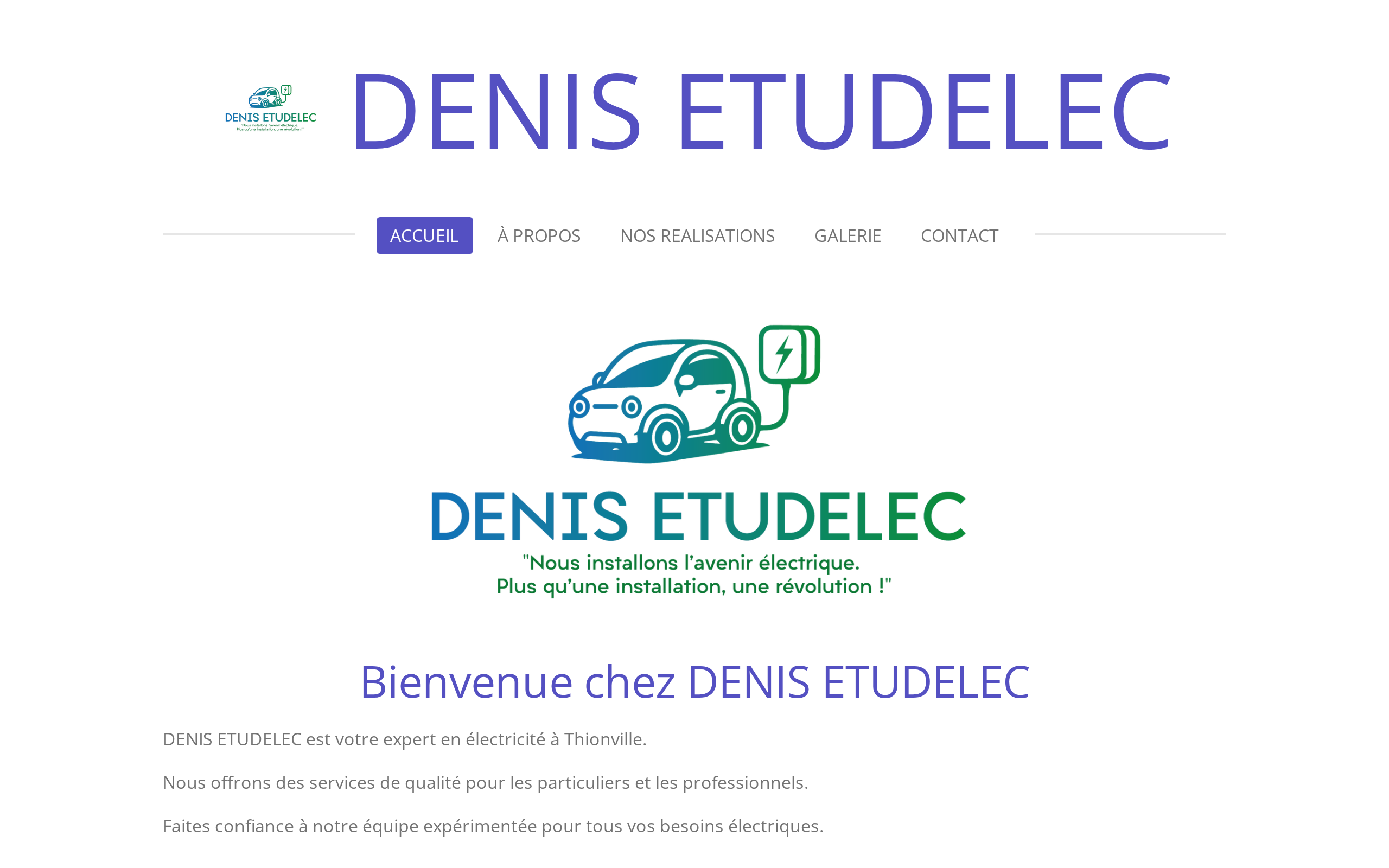 Aperçu du site DENIS ETUDELEC