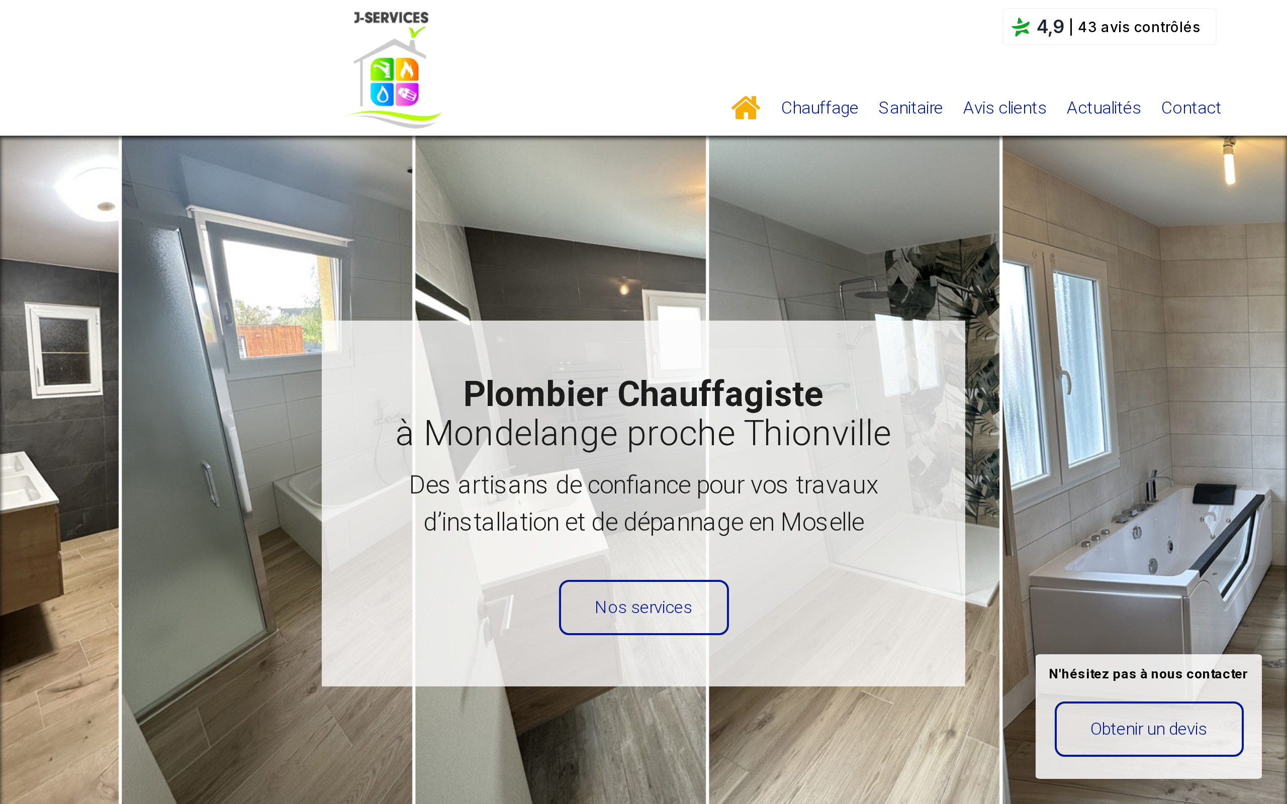 Aperçu du site J Services