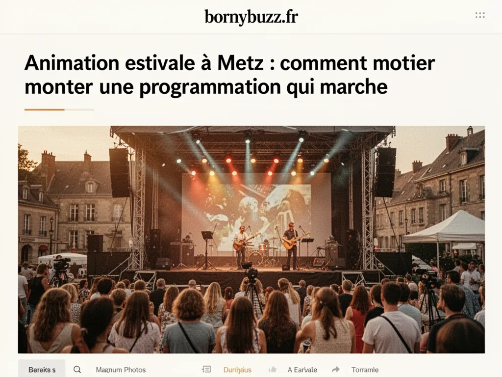 Animation estivale à Metz : comment monter une programmation qui marche