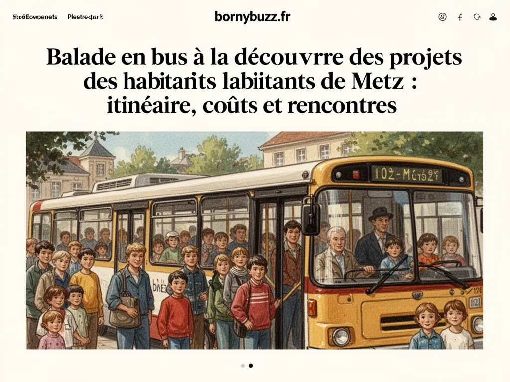 Balade en bus à la découverte des projets des habitants de Metz : itinéraire, coûts et rencontres