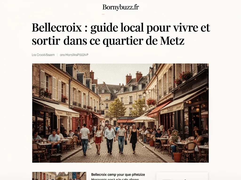 Bellecroix : guide local pour vivre et sortir dans ce quartier de Metz