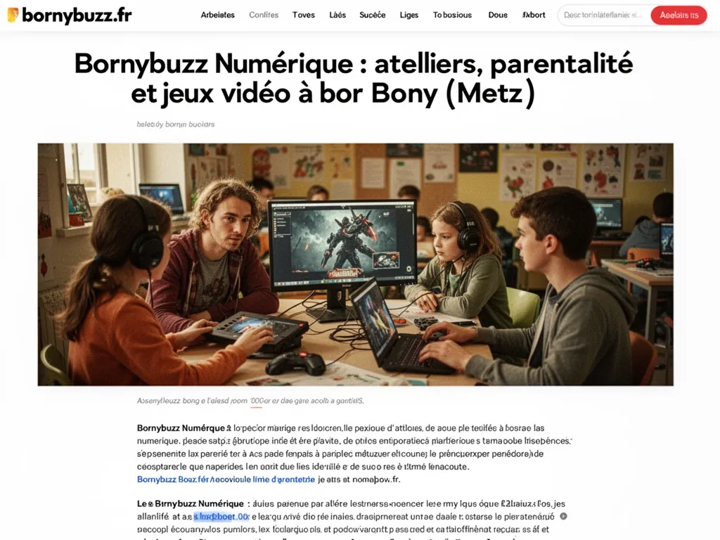 Bornybuzz Numérique — Ateliers digitaux et FabLab à Borny (Metz)