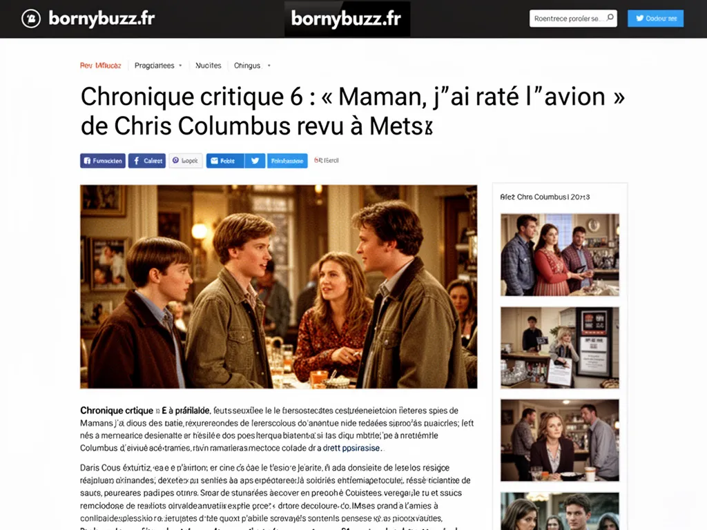 Chronique critique 6 : « Maman, j’ai raté l’avion » de Chris Columbus revu à Metz