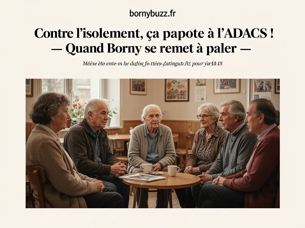 Contre l'isolement, ça papote à l'ADACS ! : Quand Borny se remet à parler
