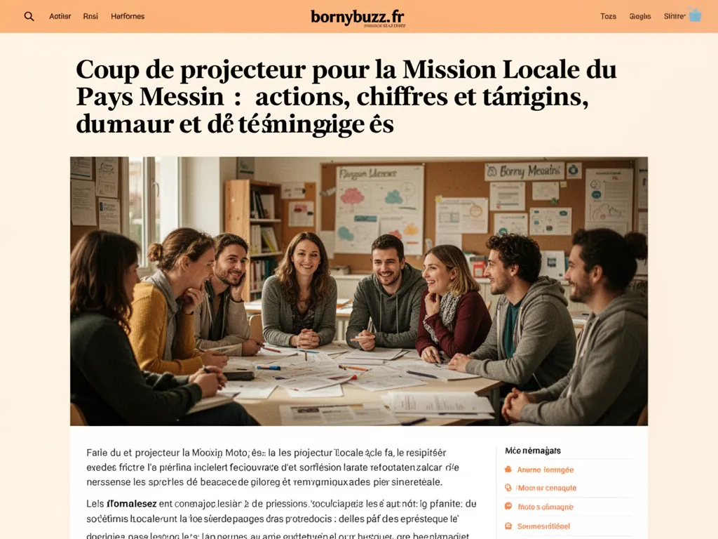 Coup de projecteur pour la Mission Locale du Pays Messin : actions, chiffres et témoignages