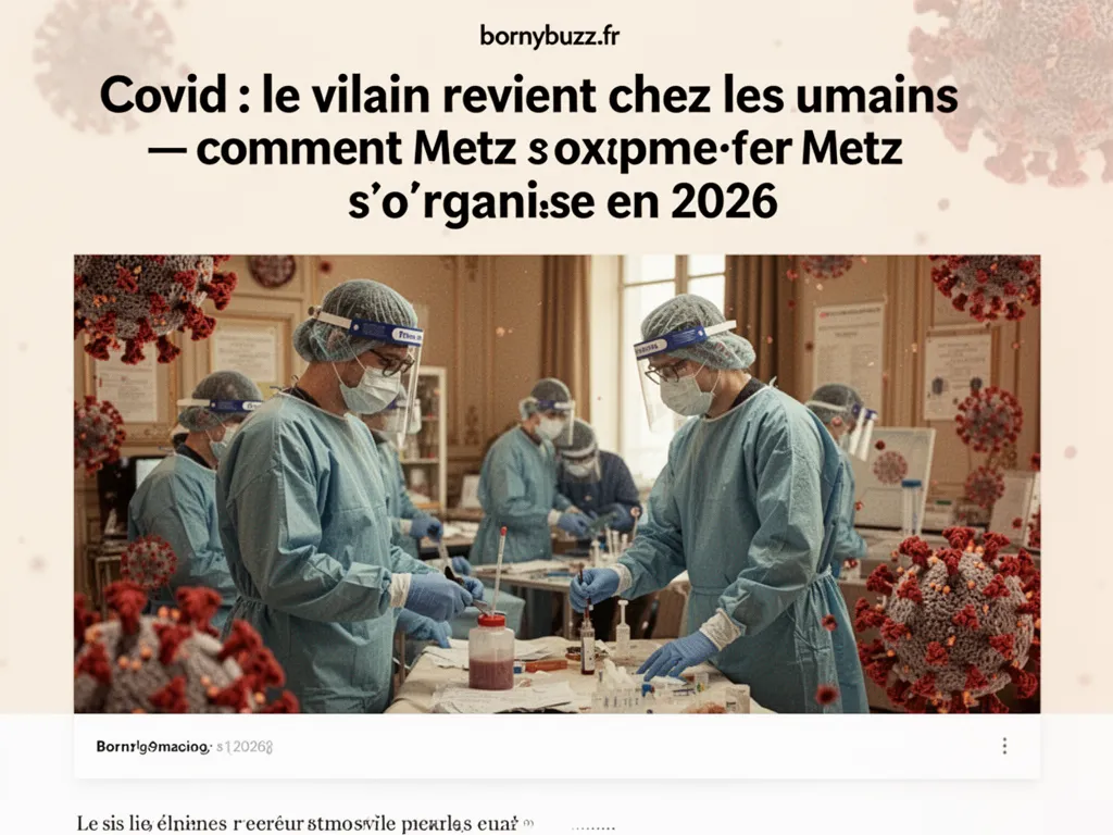 Covid : le vilain revient chez les humains : comment Metz s’organise en 2026