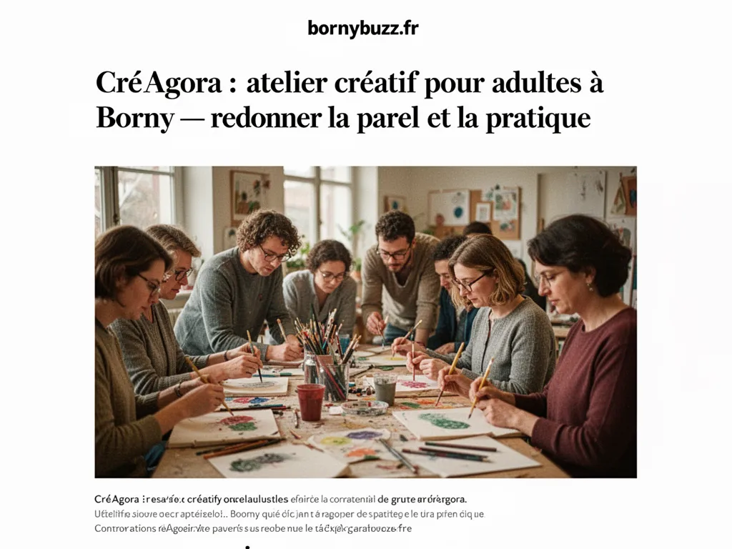Cré'Agora : atelier créatif pour adultes à Borny : redonner la parole et la pratique