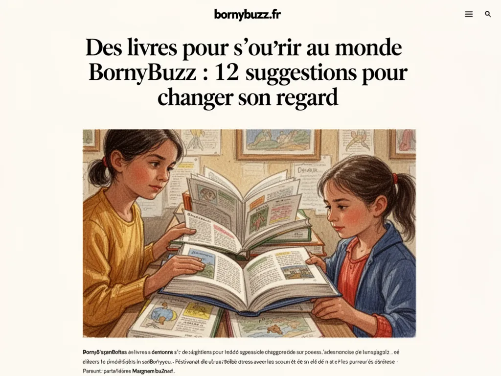 Des livres pour s’ouvrir au monde BornyBuzz : 12 suggestions pour changer son regard