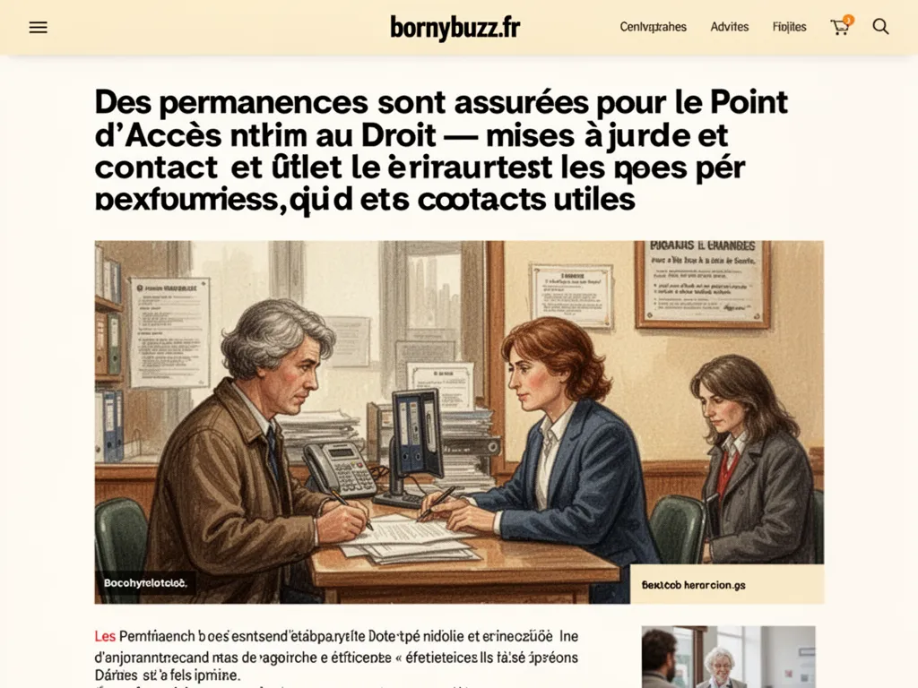 Des permanences sont assurées pour le Point d’Accès au Droit : mises à jour et contacts utiles