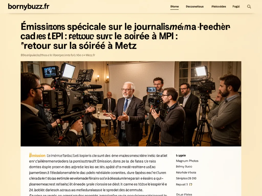 Émission spéciale sur le journalisme dans le cadre des EPI : retour sur la soirée à Metz