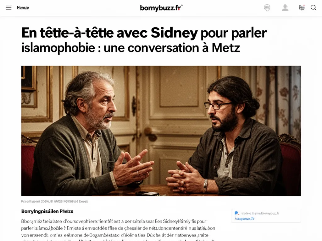 En tête-à-tête avec Sidney pour parler islamophobie : une conversation à Metz
