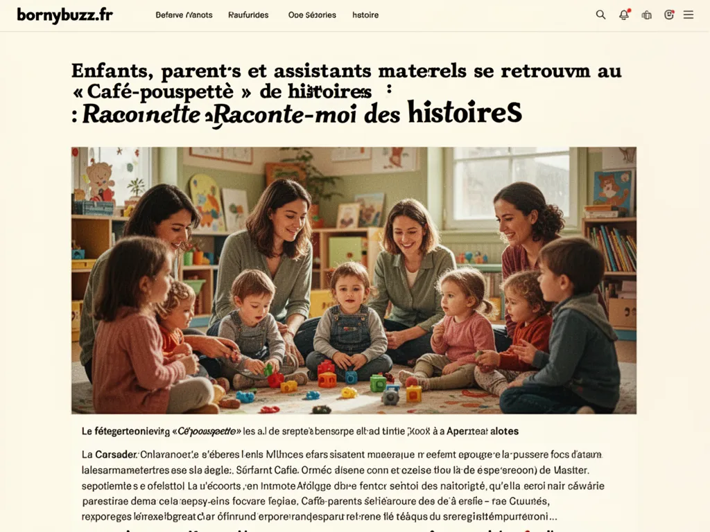 Enfants, parents et assistants maternels se retrouvent au «Café-poussette» : Raconte‑moi des histoires