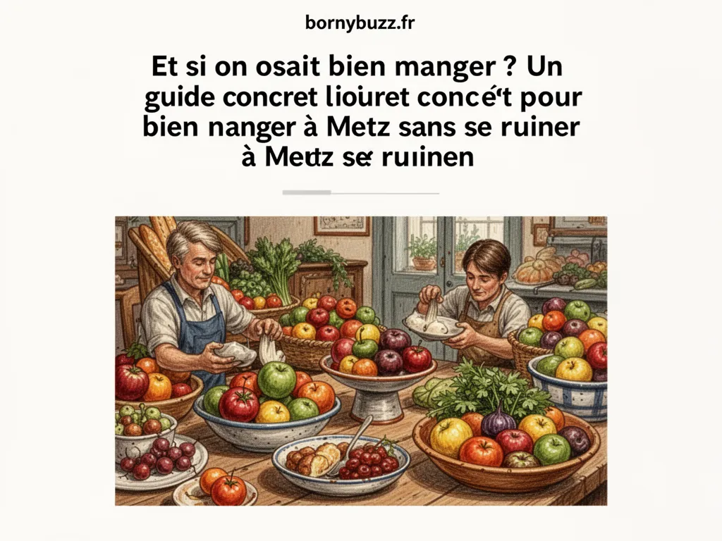 Et si on osait bien manger ? Un guide concret pour bien manger à Metz sans se ruiner