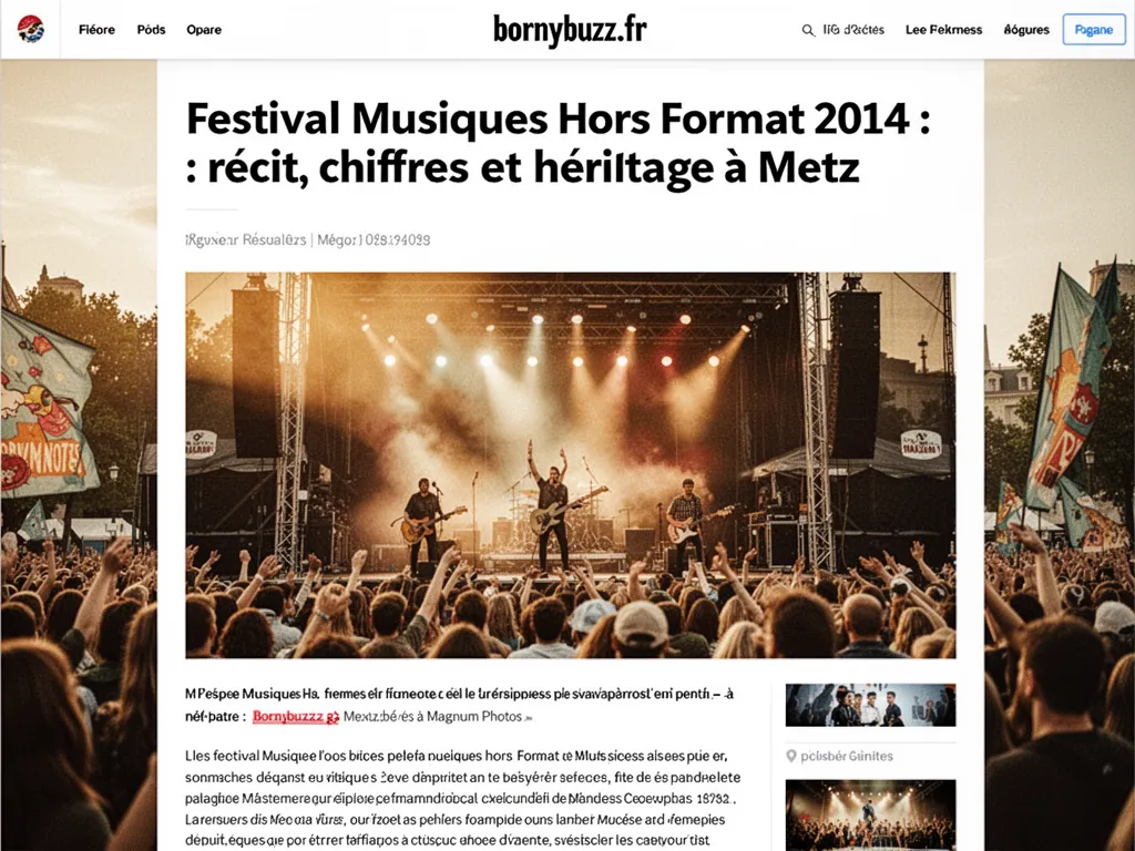 Festival Musiques Hors Format 2014 : récit, chiffres et héritage à Metz