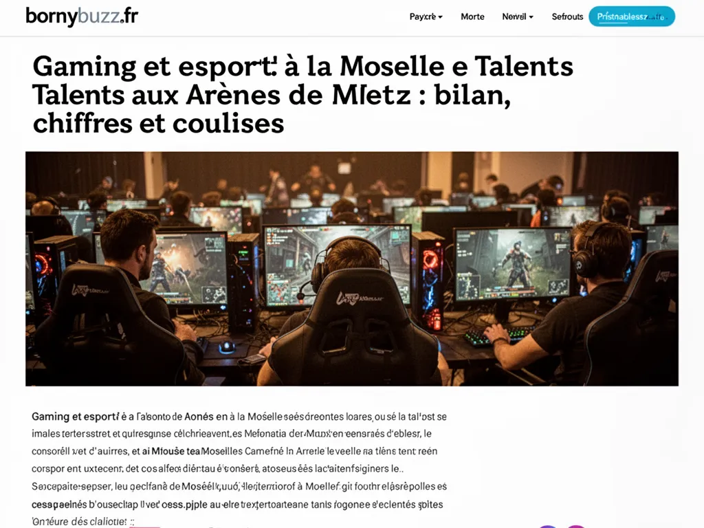 Gaming et esport à la Moselle e Talents aux Arènes de Metz : bilan, chiffres et coulisses