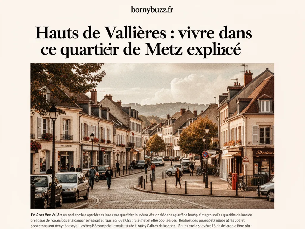 Hauts de Vallières : vivre dans ce quartier de Metz expliqué