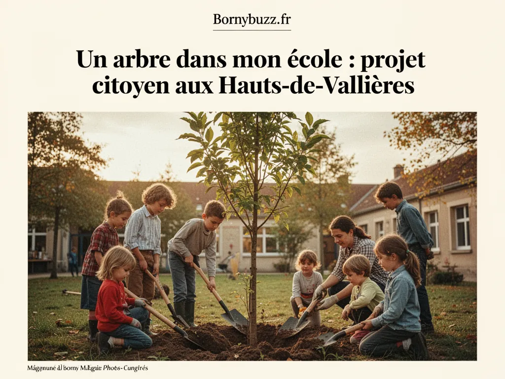 Un arbre dans mon école : projet citoyen aux Hauts-de-Vallières