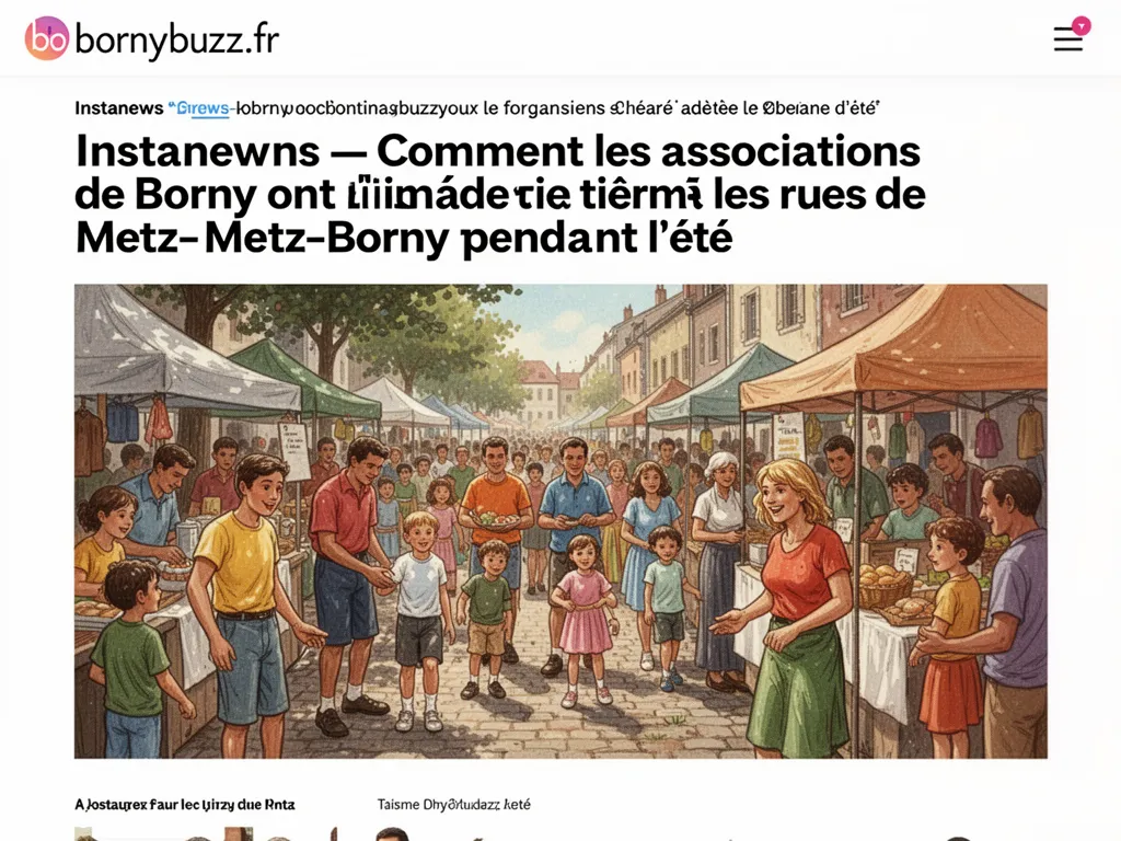 Instanews : Comment les associations de Borny ont animé les rues de Metz-Borny pendant l'été