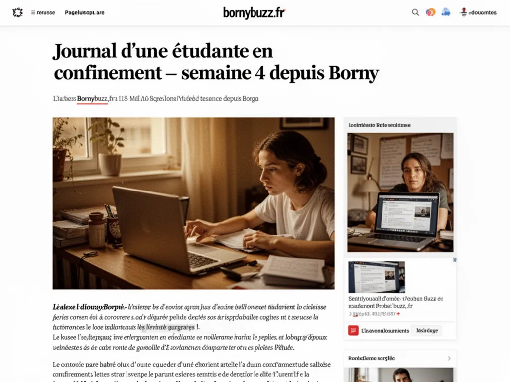 Journal d’une étudiante en confinement : semaine 4 depuis Borny