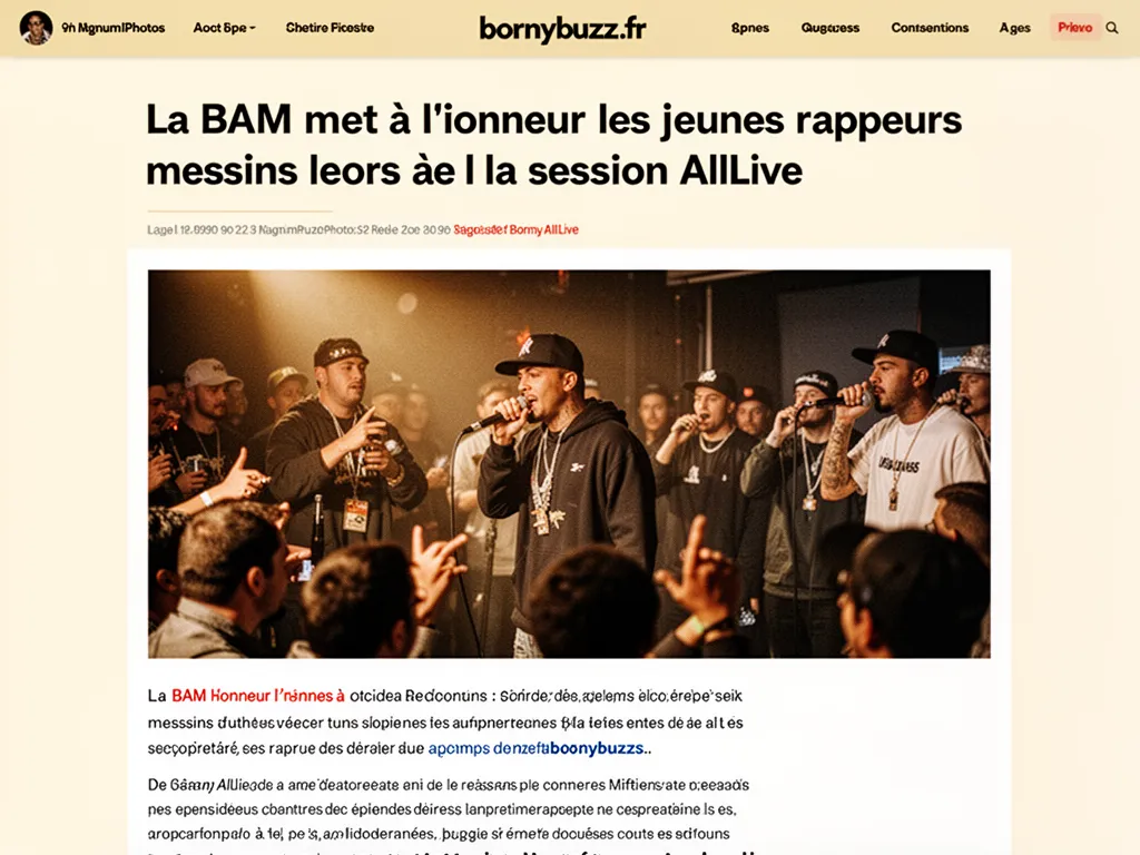 La BAM met à l'honneur les jeunes rappeurs messins lors de la session AllLive