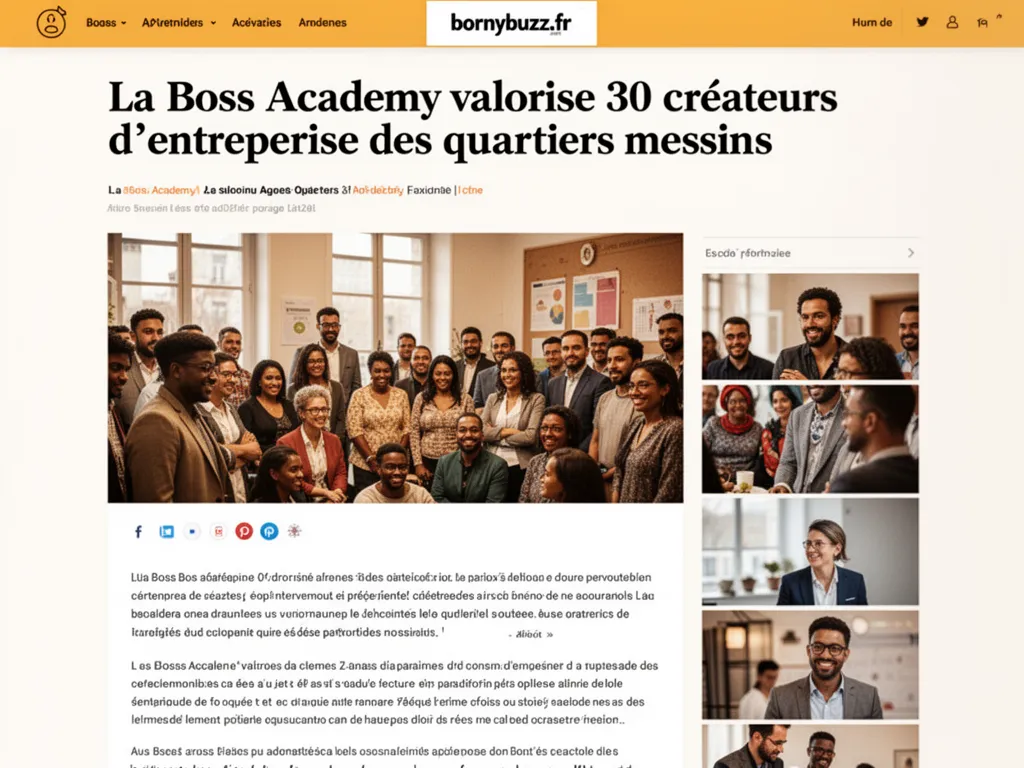 La Boss Academy valorise 30 créateurs d’entreprise des quartiers messins