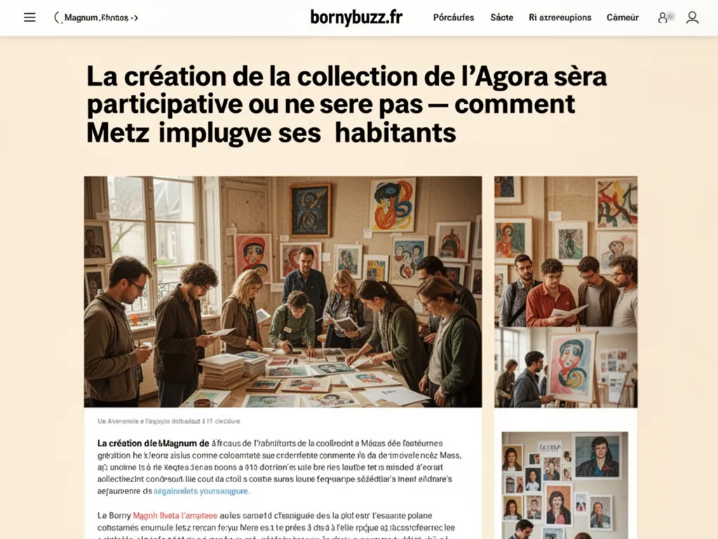 La création de la collection de l'Agora sera participative ou ne sera pas : comment Metz implique ses habitants