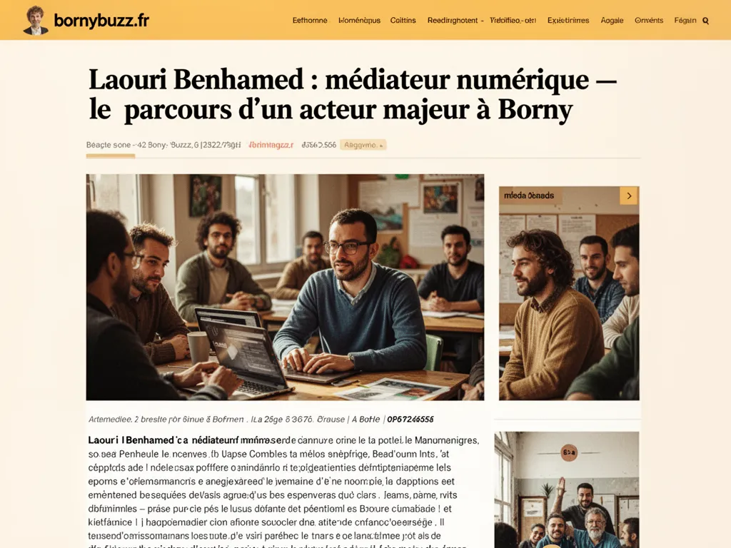 Laouri Benhamed : médiateur numérique : le parcours d'un acteur majeur à Borny