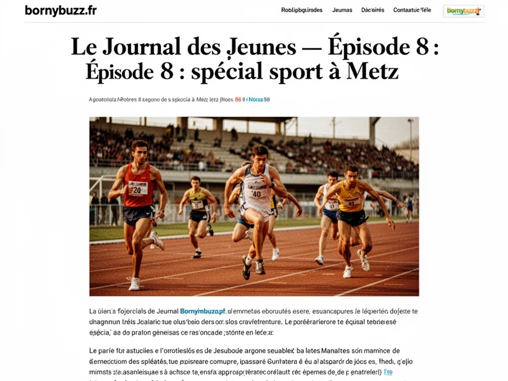 Le Journal des Jeunes : Épisode 8 : spécial sport à Metz