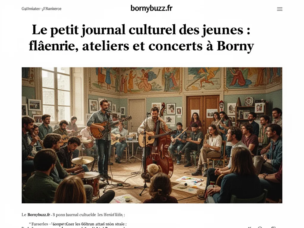 Le petit journal culturel des jeunes : flânerie, ateliers et concerts à Borny