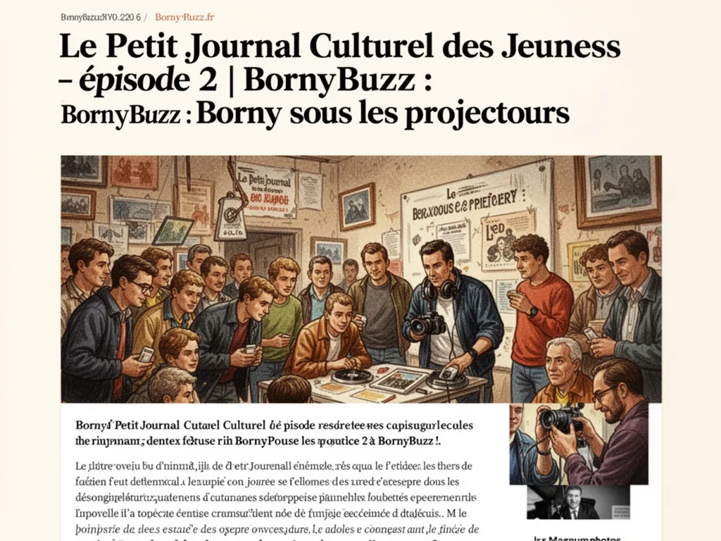 Le Petit Journal Culturel des Jeunes – épisode 2 | BornyBuzz : Borny sous les projecteurs