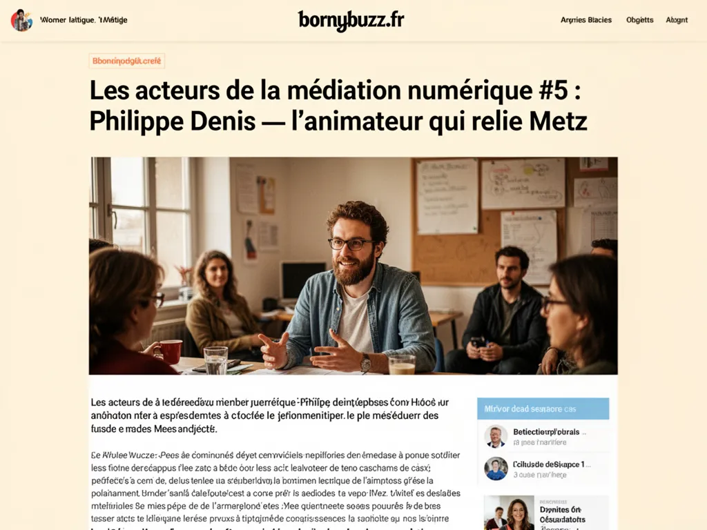 Les acteurs de la médiation numérique #5 : Philippe Denis : l’animateur qui relie Metz