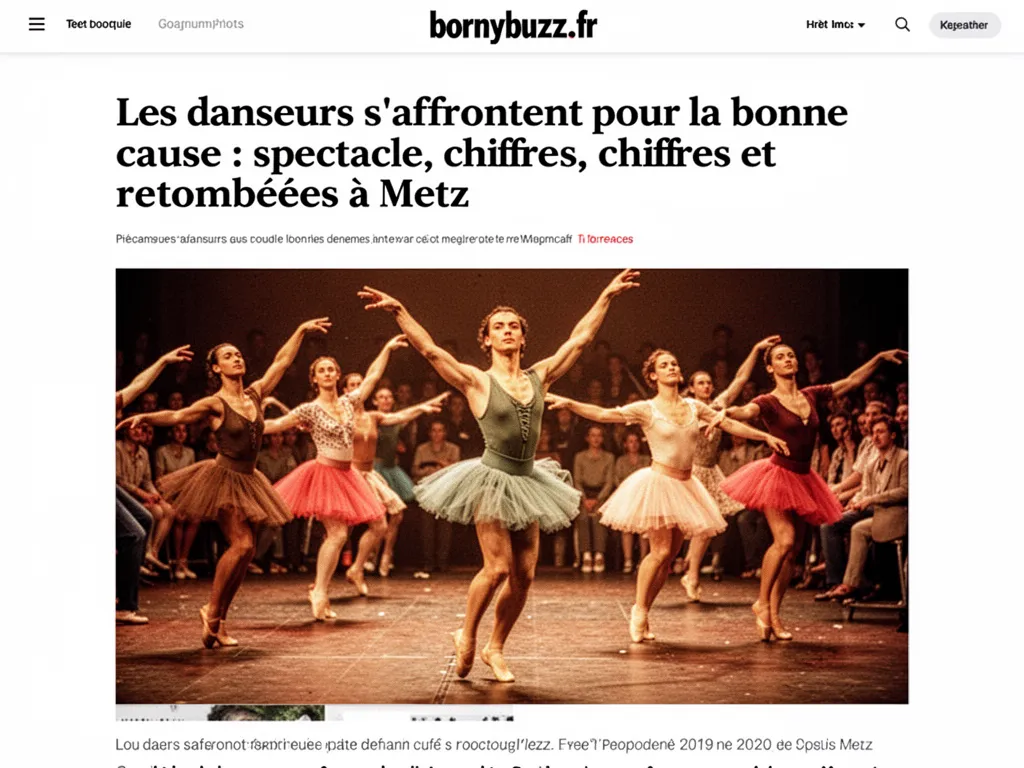 Les danseurs s'affrontent pour la bonne cause : spectacle, chiffres et retombées à Metz