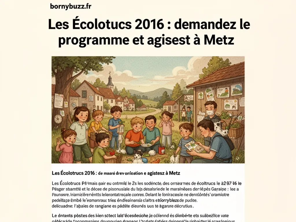 Les Écolotrucs 2016 : demandez le programme et agissez à Metz