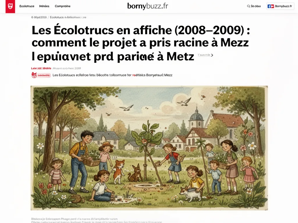 Les Écolotrucs en affiche (2008-2009) : comment le projet a pris racine à Metz