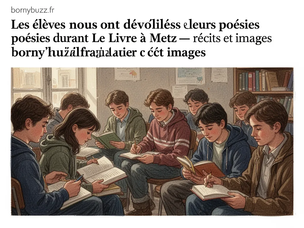 Les élèves nous ont dévoilés leurs poésies durant Le Livre à Metz : récits et images