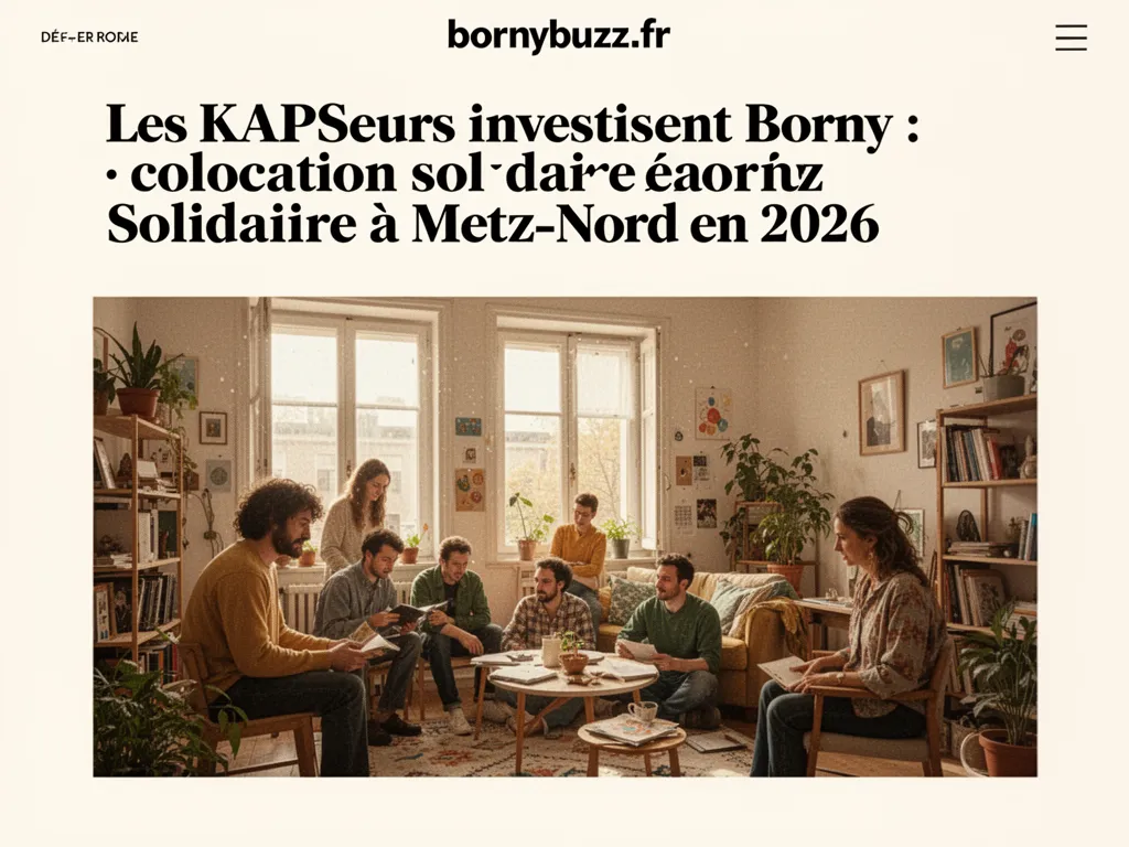 Les KAPSeurs investissent Borny : colocation solidaire à Metz-Nord en 2026
