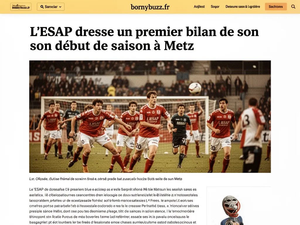 L'ESAP dresse un premier bilan de son début de saison à Metz
