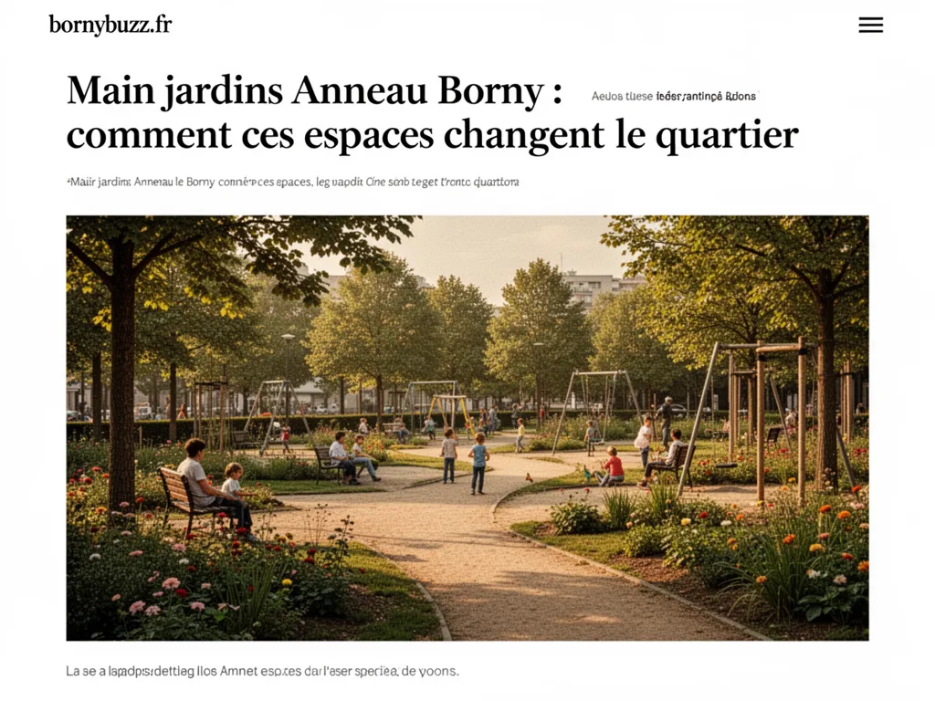 Main jardins Anneau Borny : comment ces espaces changent le quartier