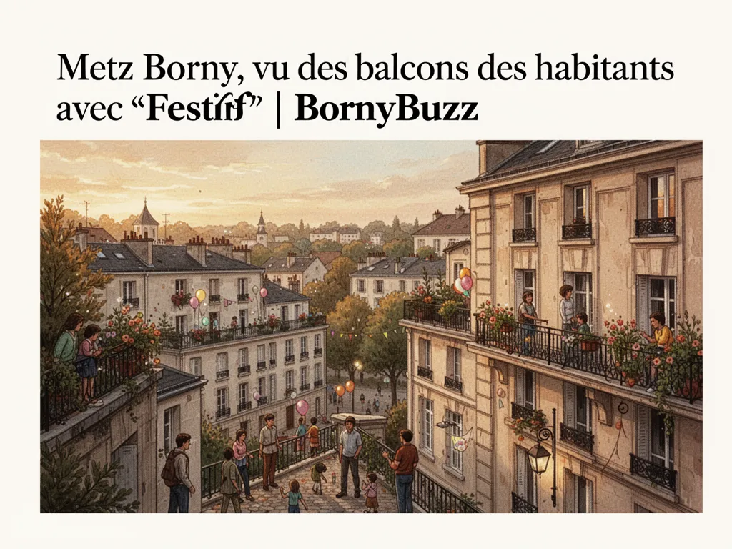 Metz Borny, vu des balcons des habitants avec « Festif » | BornyBuzz