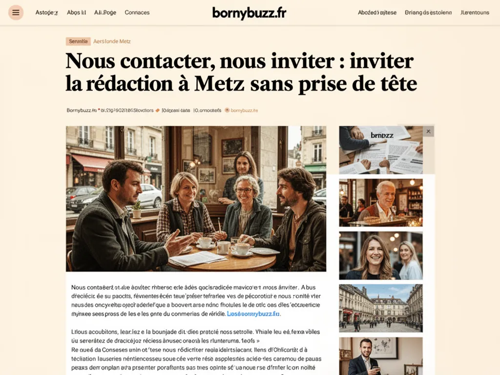 Nous contacter, nous inviter : inviter la rédaction à Metz sans prise de tête