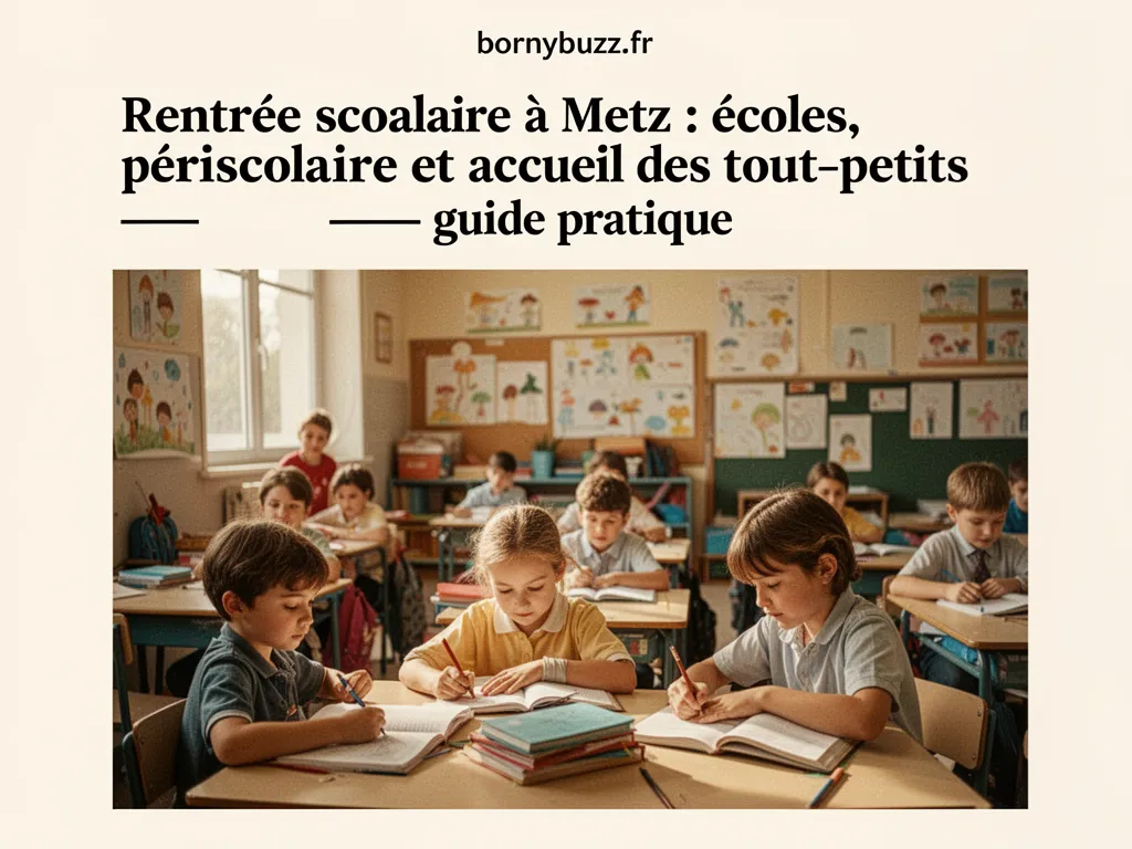 Rentrée scolaire à Metz : écoles, périscolaire et accueil des tout‑petits : guide pratique