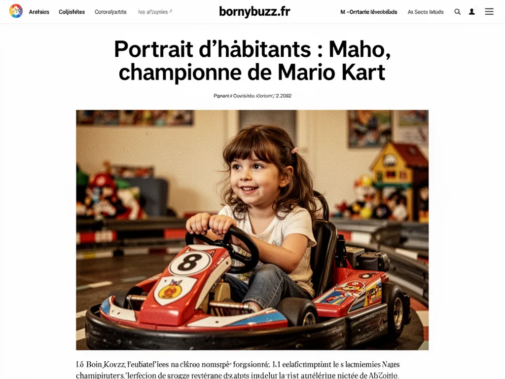 Portrait d'habitants : Maho, championne de Mario Kart