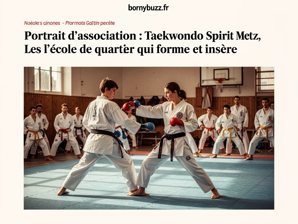 Portrait d'association : Taekwondo Spirit Metz, l'école de quartier qui forme et insère