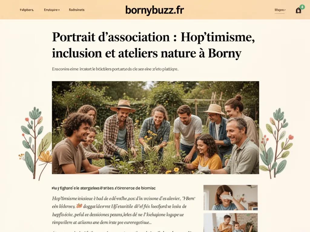 Portrait d'association : Hop'timisme, inclusion et ateliers nature à Borny