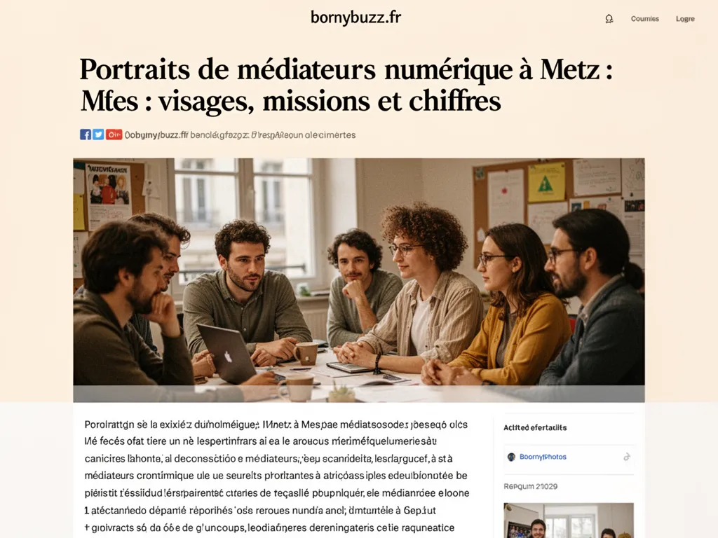 Portraits de médiateurs numérique à Metz : visages, missions et chiffres