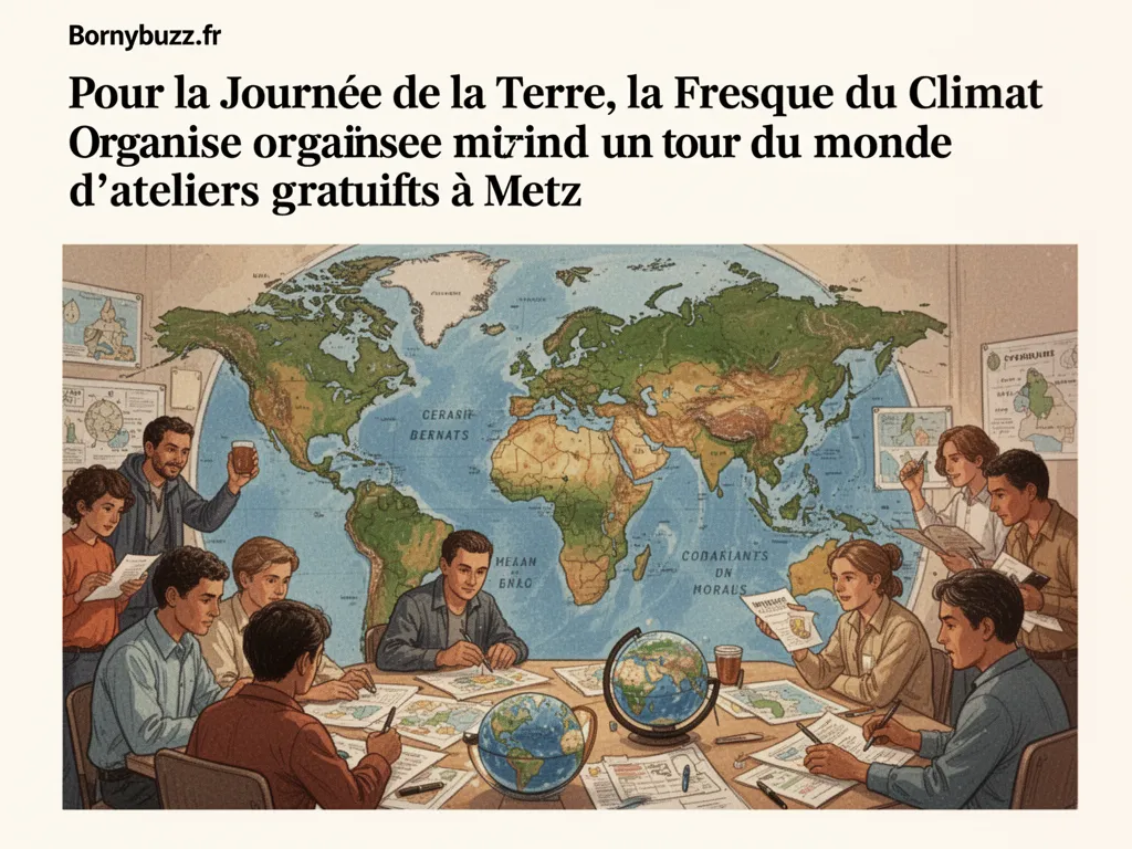 Pour la Journée de la Terre, la Fresque du Climat organise un tour du monde d'ateliers gratuits à Metz