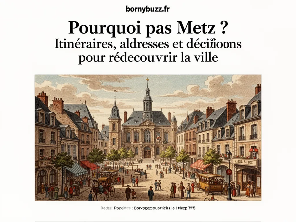 Pourquoi pas Metz ? Itinéraires, adresses et décisions pour redécouvrir la ville