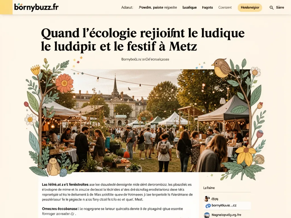 Quand l'écologie rejoint le ludique et le festif à Metz
